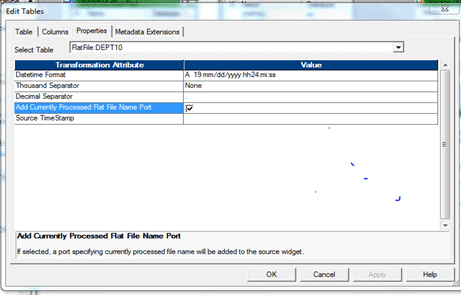 Indirect loading for flat files